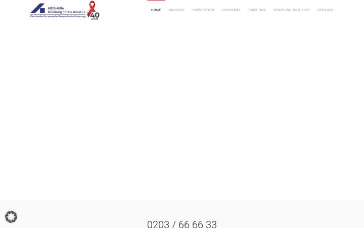 Screenshot of aidshilfe-duisburg-kreis-wesel.de