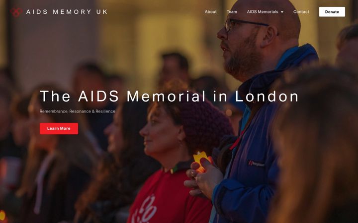 Screenshot of aidsmemory.uk