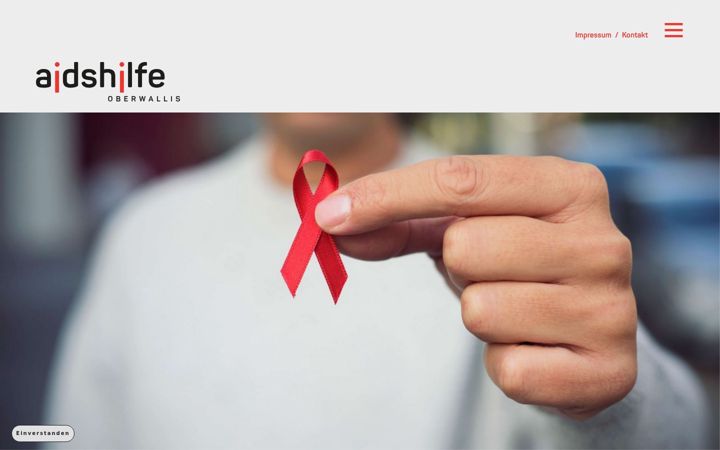 Screenshot of aidsvs.ch