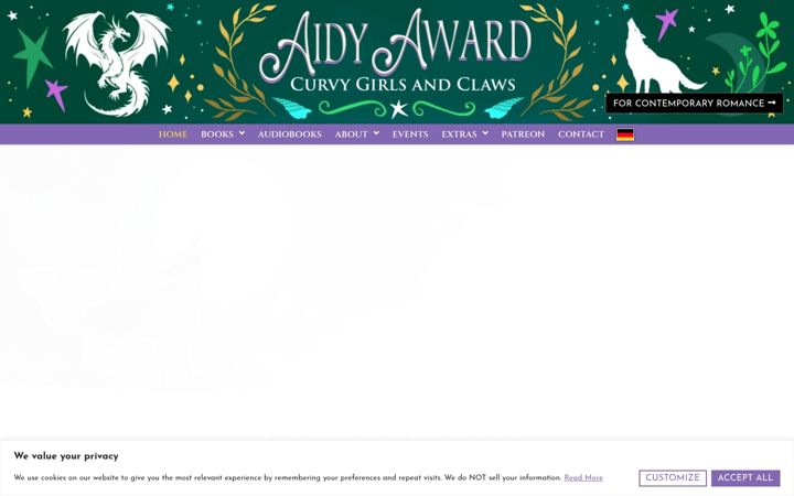 Screenshot of aidyaward.com