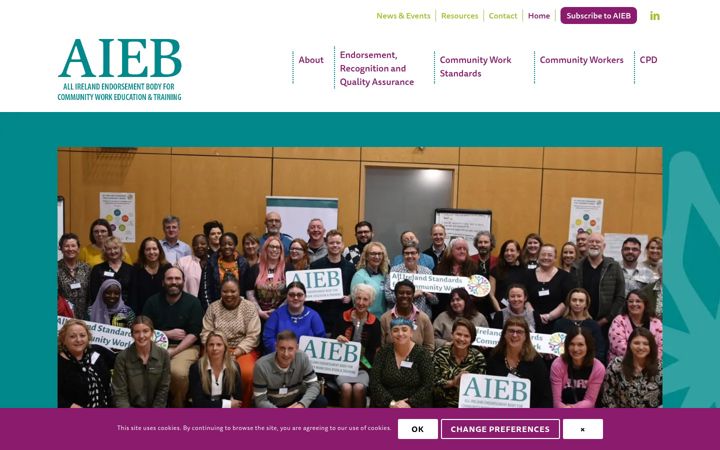 Screenshot of aieb.ie