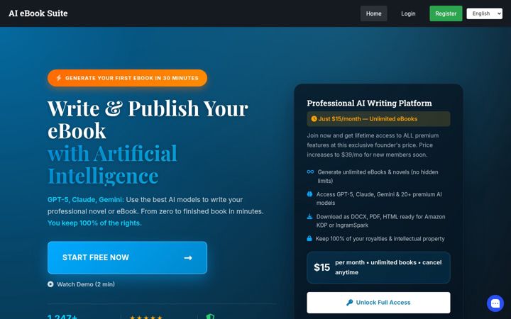 Screenshot of aiebooksuite.com