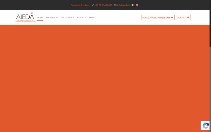 Screenshot of aieda.it