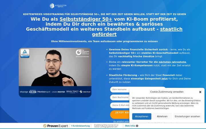 Screenshot of aieducation.institute