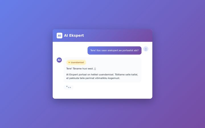 Screenshot of aiekspert.ee