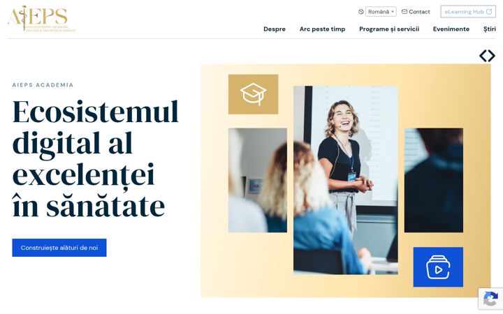 Screenshot of aieps-academia.com