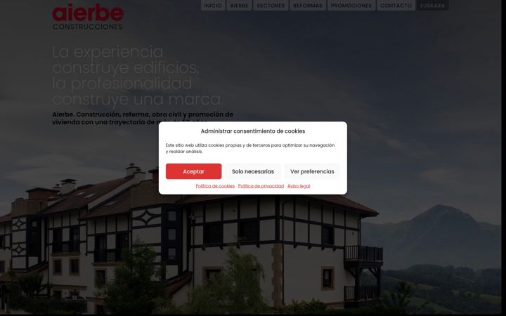 Captura de ecrã de aierbe.com