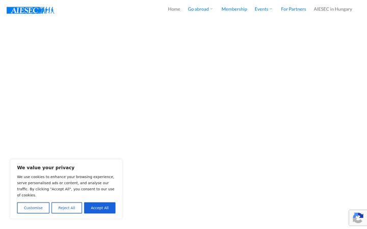 Screenshot of aiesec.hu