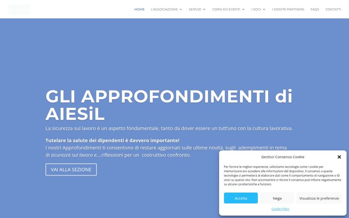 Screenshot of aiesil.it