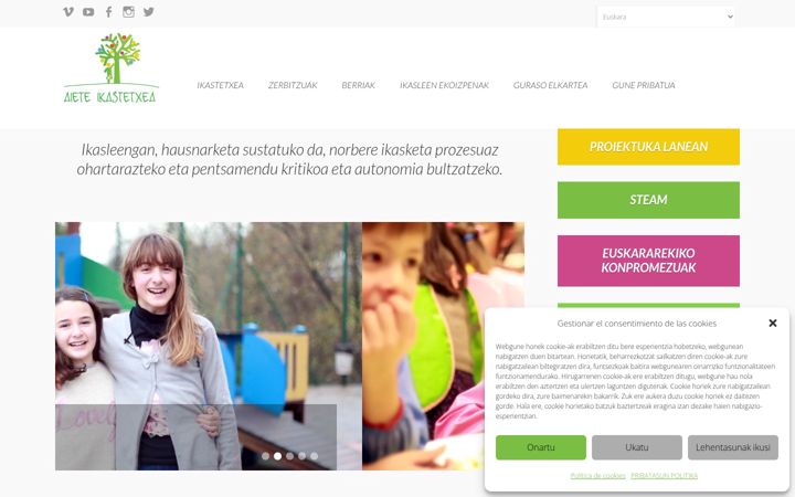 Screenshot ta' aieteikastetxea.org