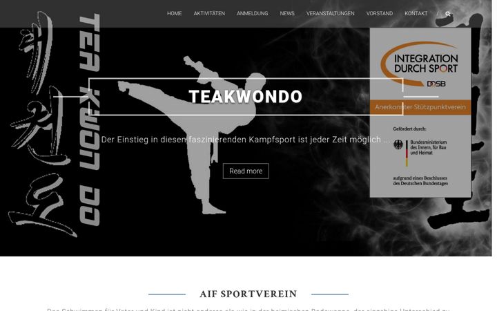 Screenshot of aif-sportverein.de