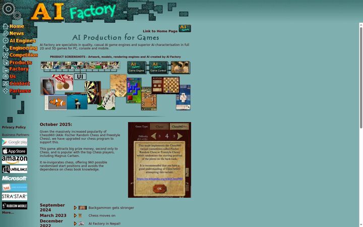 Screenshot of aifactory.co.uk