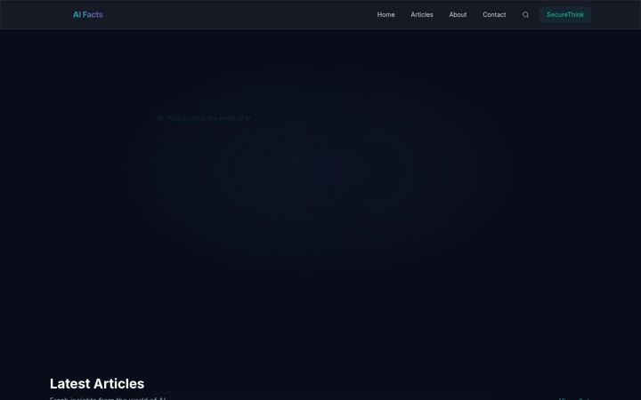 Screenshot of aifacts.co.uk