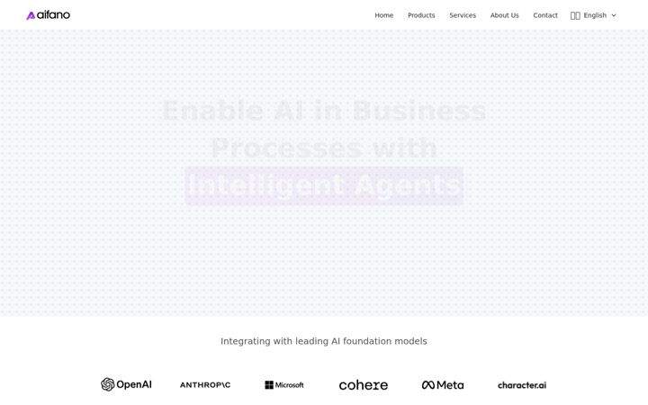 Screenshot of aifano.com