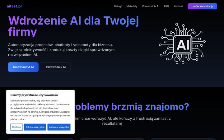 Screenshot of aifast.pl