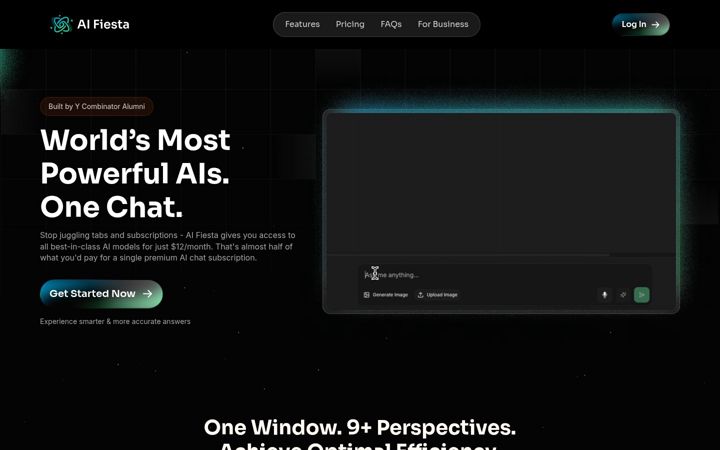 Screenshot of aifiesta.ai