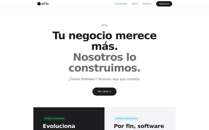 Screenshot of aifile.es