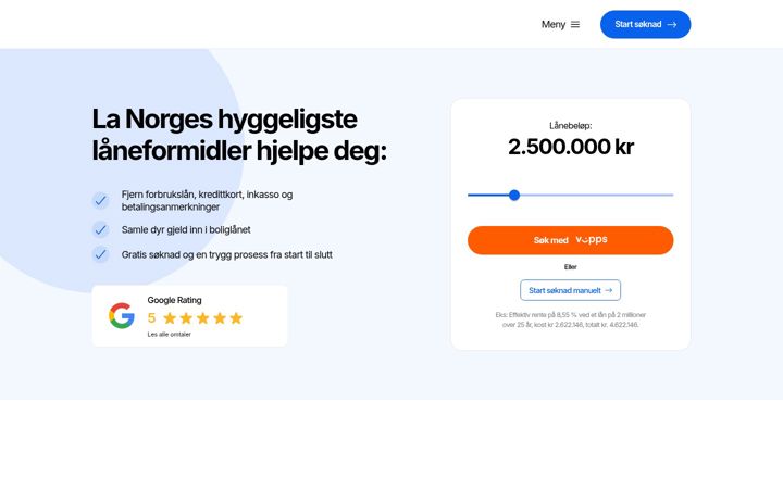 Kuvakaappaus sivustosta aifinans.no