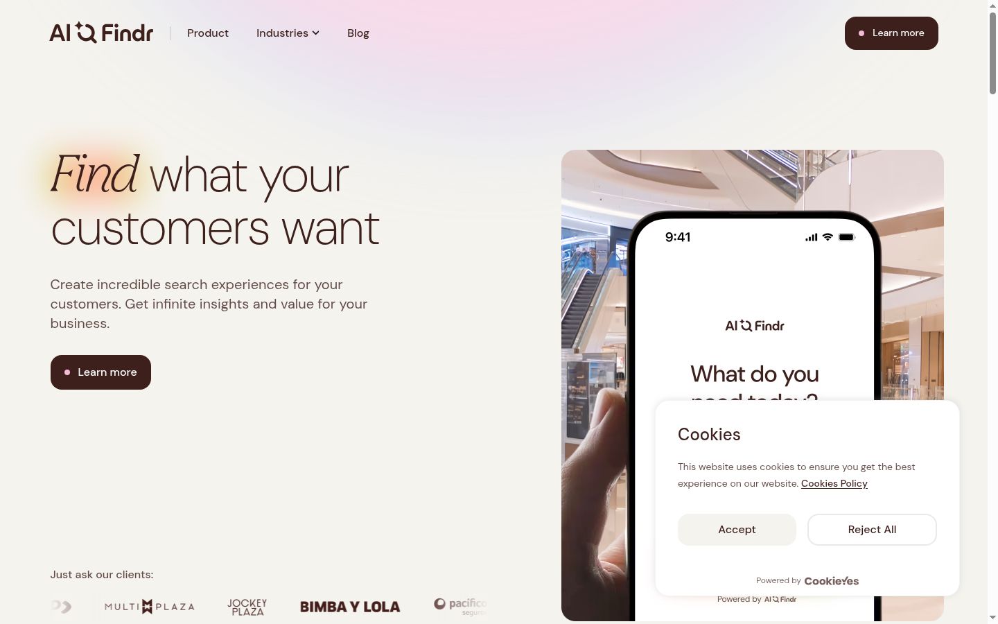Kuvakaappaus suostumusbannerista, joka näytettiin ennen mitään vuorovaikutusta