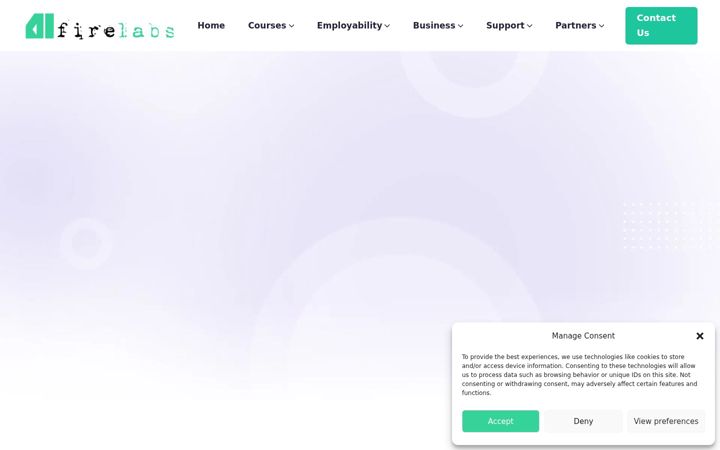 Screenshot of aifirelabs.org.uk