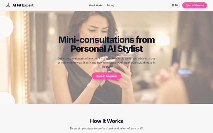 Screenshot of aifitexpert.com