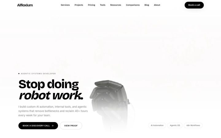 Screenshot of aifloxium.online