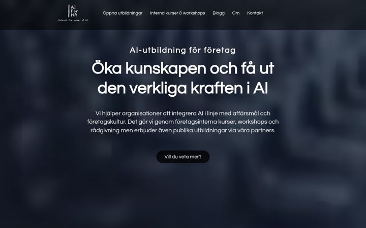 Screenshot of aiforhr.se