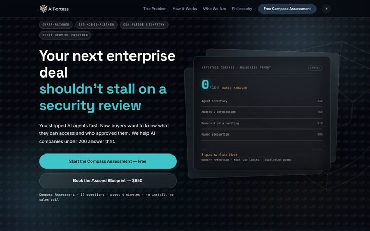 Screenshot of aifortess.com