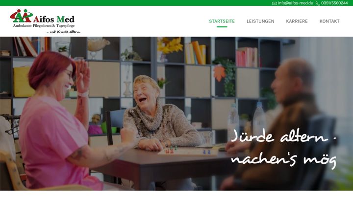 Snimka zaslona za aifos-med.de