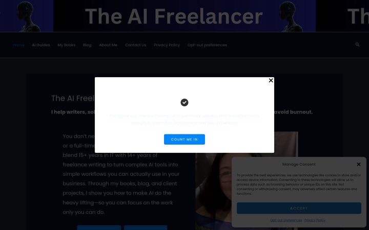 Screenshot of aifreelancer.work