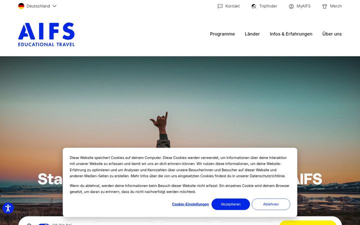 Screenshot of aifs.de