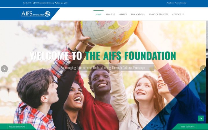 Screenshot of aifsfoundation.org