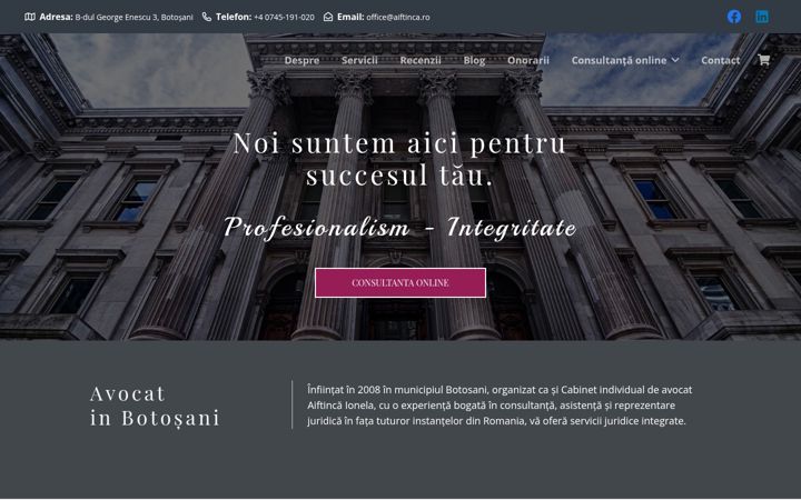 Screenshot of aiftinca.ro