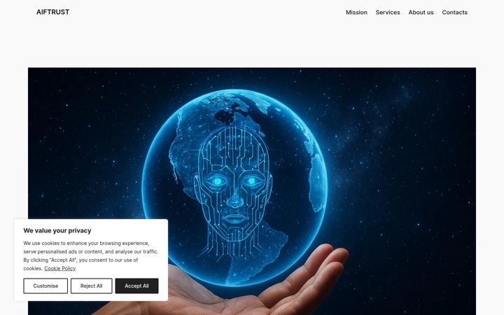 Screenshot of aiftrust.com