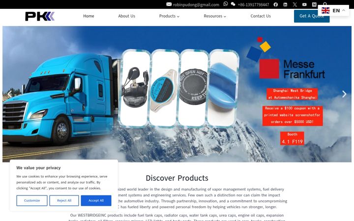 Screenshot of aifueltankcap.com
