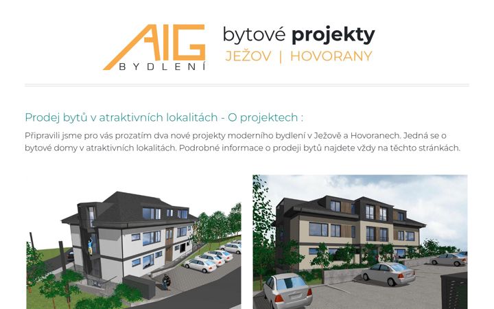 Screenshot of aig-bydleni.cz