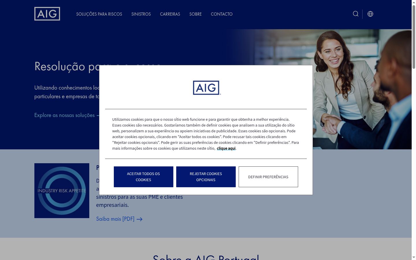 Screenshot tal-banner tal-kunsens muri qabel kwalunkwe interazzjoni