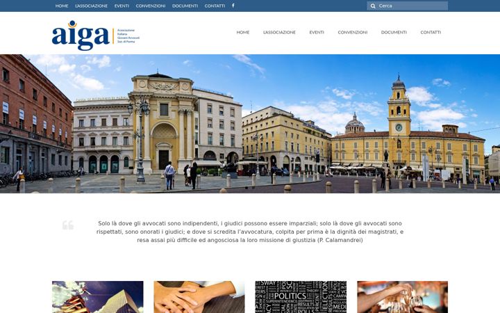 Screenshot of aigaparma.it
