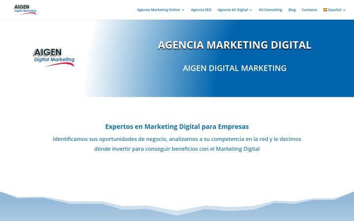 Screenshot of aigendigitalmarketing.net