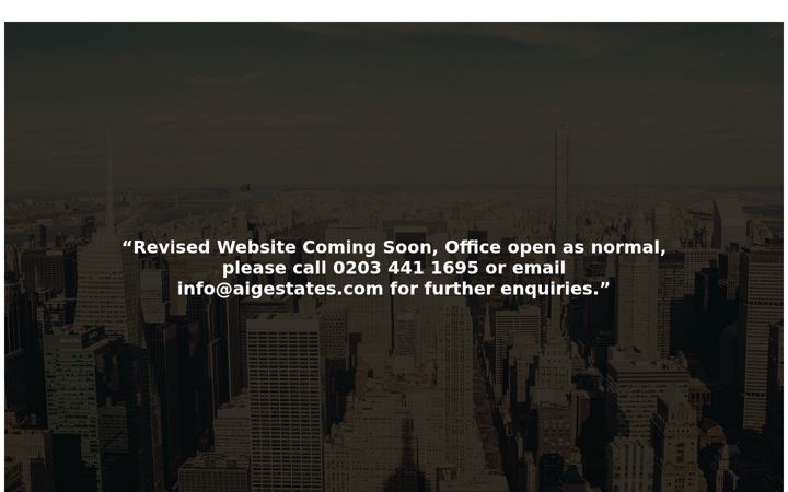 Screenshot of aigestates.com