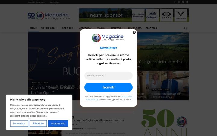 Kuvakaappaus sivustosta aiggmagazine.it