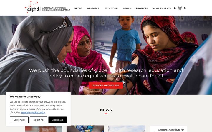 Screenshot of aighd.org