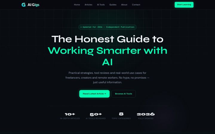 Screenshot of aigigs.net