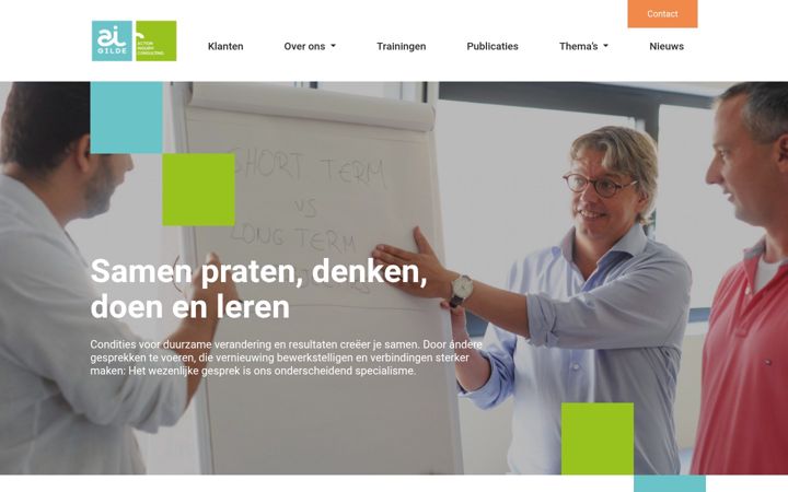 Screenshot of aigilde.nl