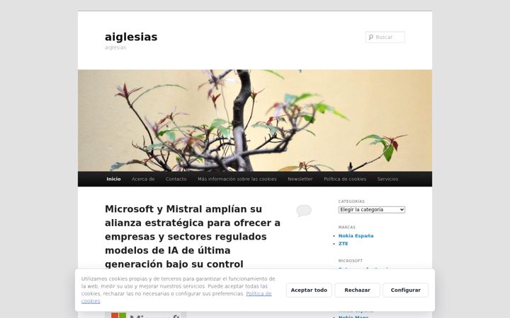Screenshot of aiglesias.com