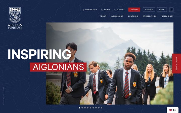 Screenshot of aiglon.ch