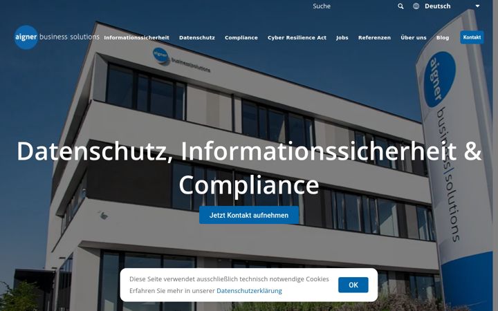 Zrzut ekranu aigner-business-solutions.com