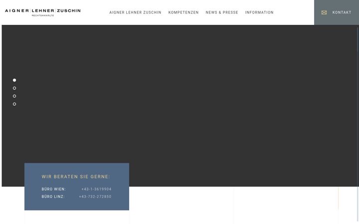 Screenshot of aigner-partners.at