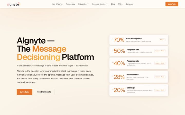 Screenshot of aignyte.com