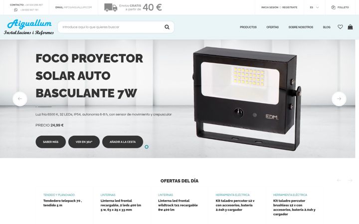 Screenshot of aiguallum.com